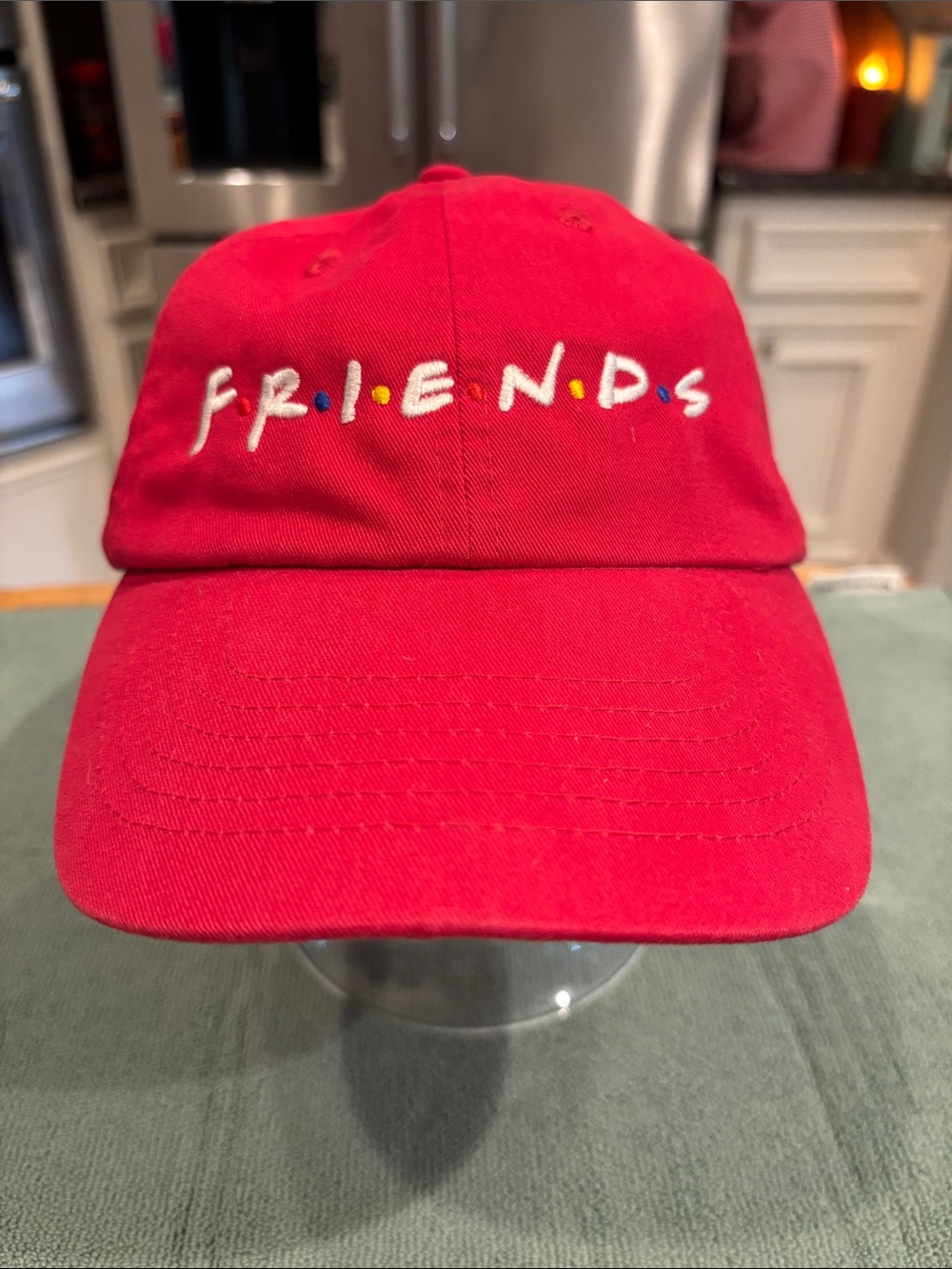 Friends Embroidered Pink Baseball Cap